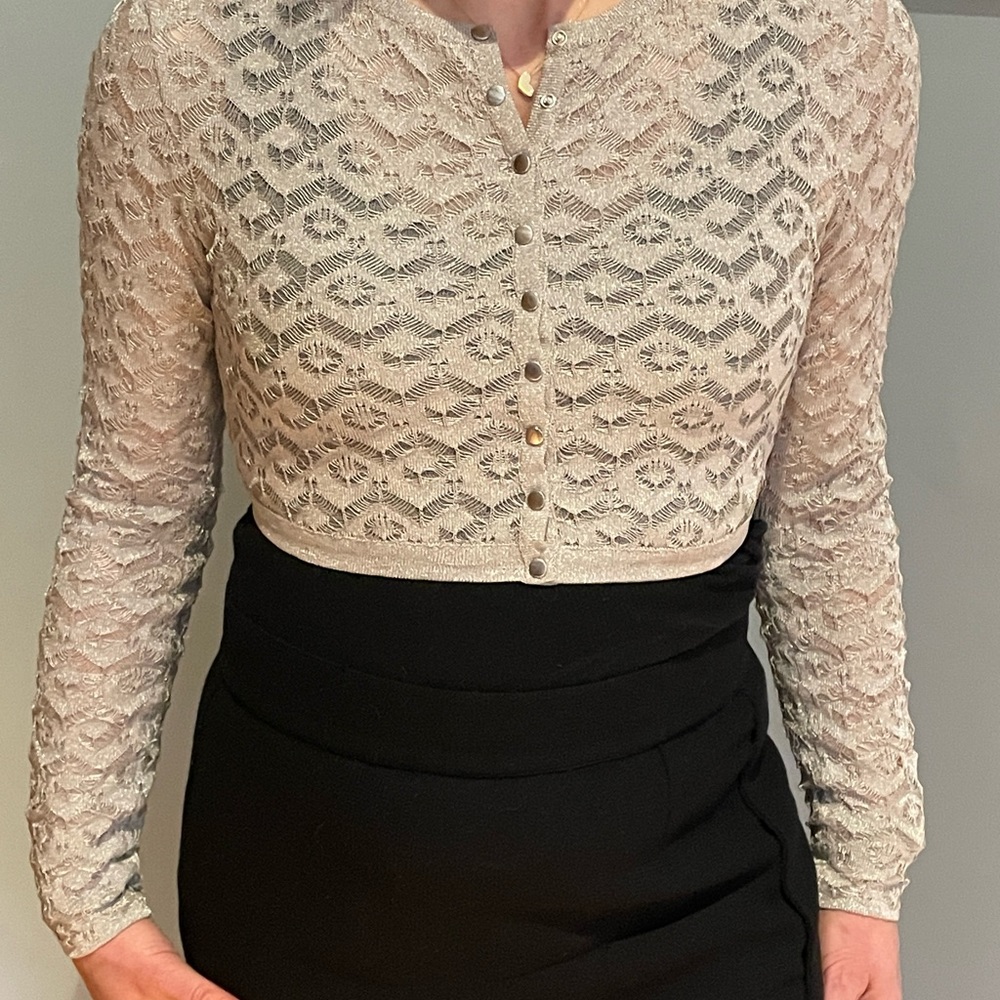 Alaia gorgeous vintage cropped cardigan sweater!